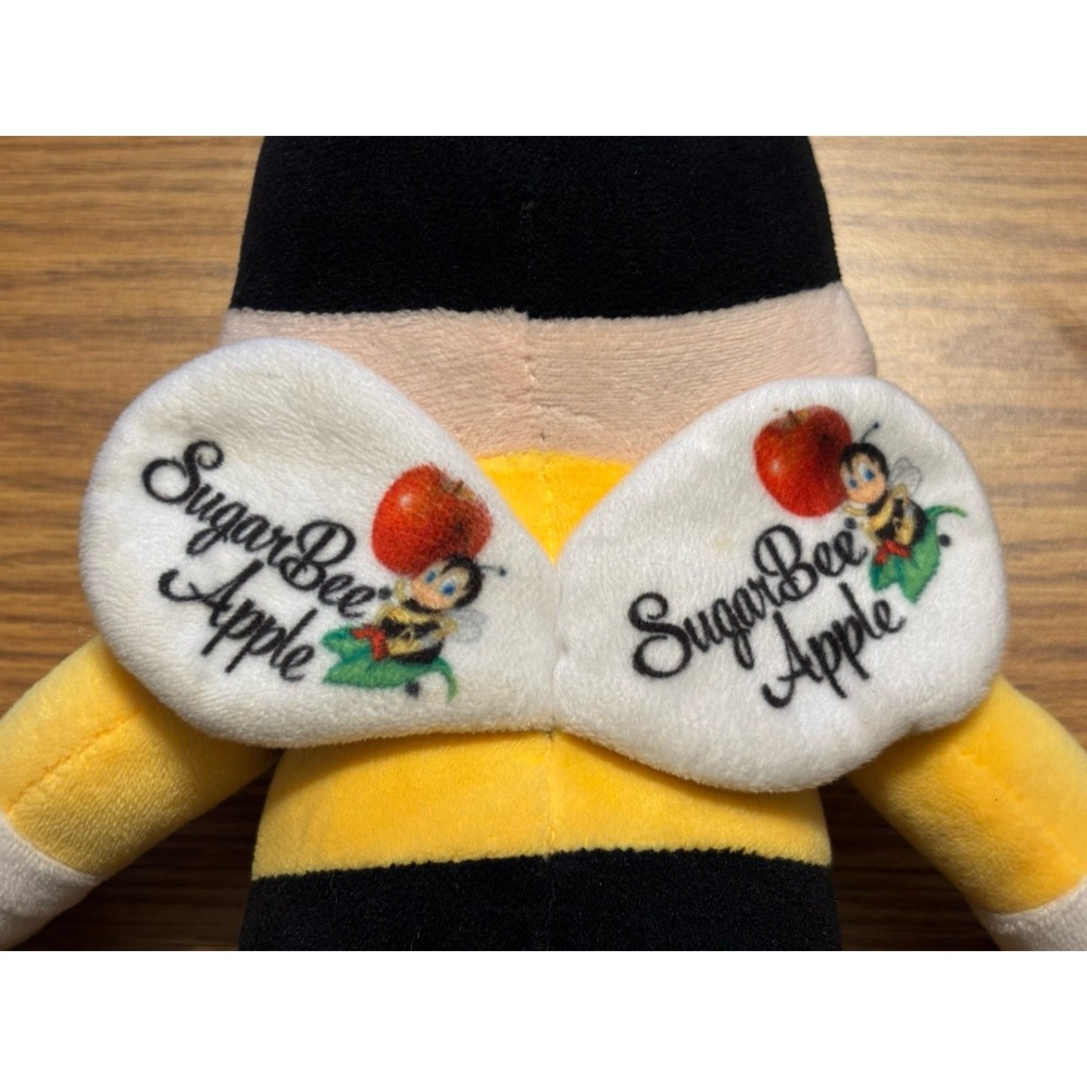 Adopt A SugarBee SugarBee Apple Promo Plush Figure Doll, 14" Rare Chelan Fresh - Picture 4 of 8